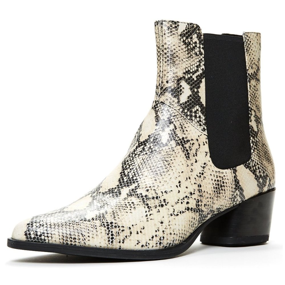 Vagabond Lara Snakeskin Chelsea Boot Sz 41
